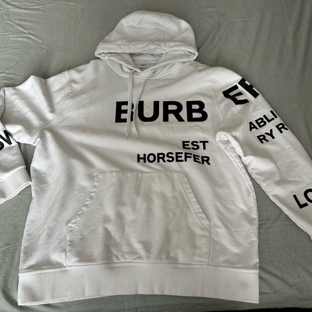 Burberry Horseferry Print cotton oversized hoodie